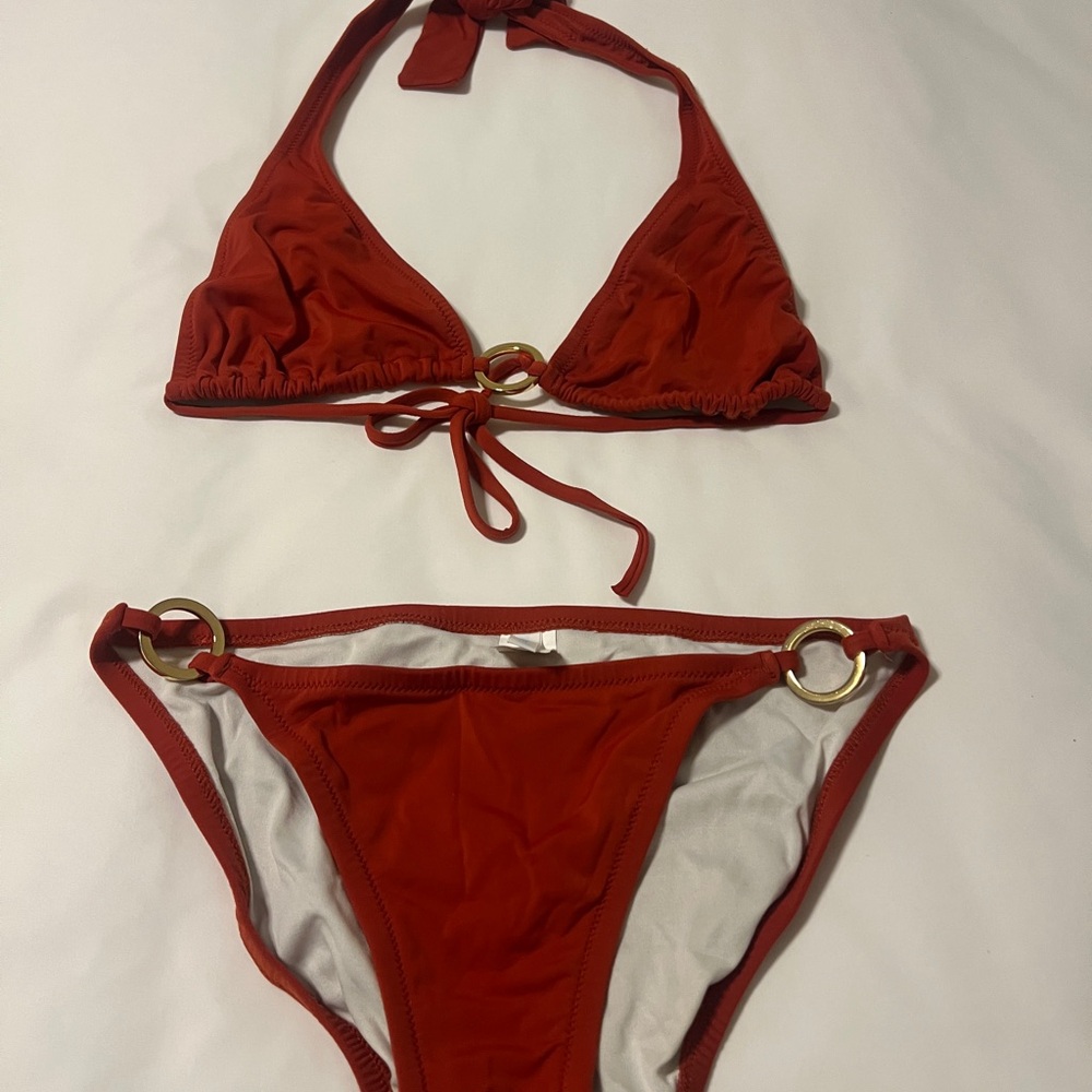 Elegant Red Bikini Set